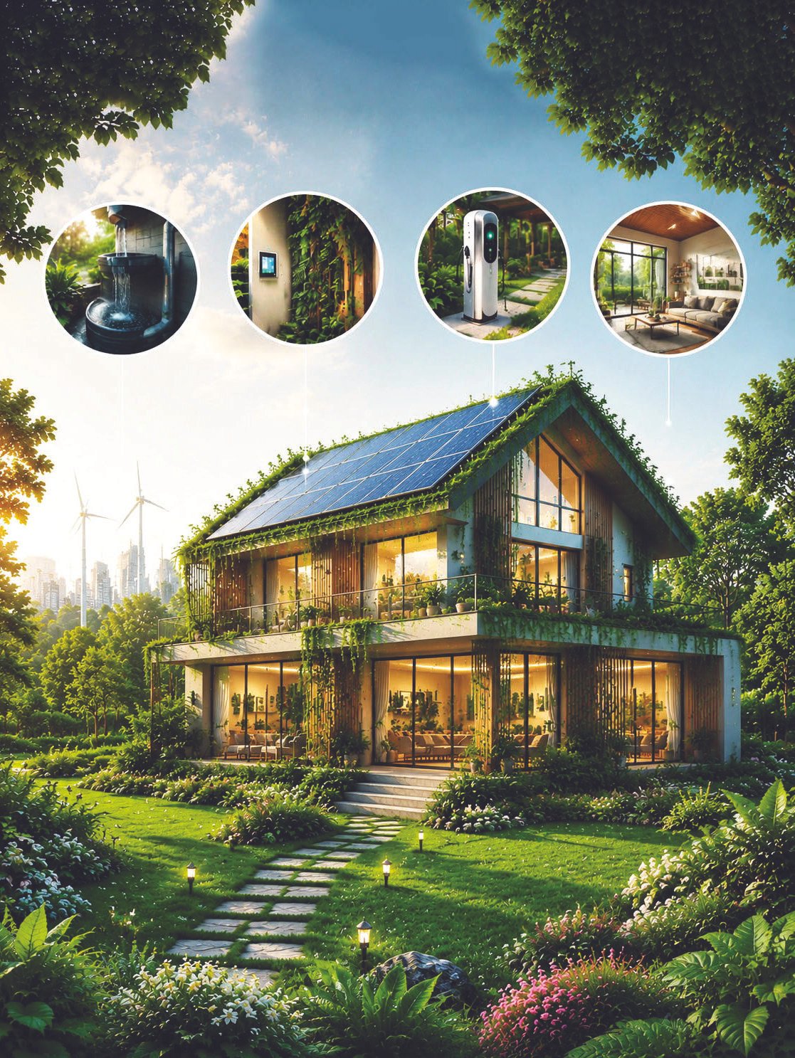 A sustainable house design connecting learning with environmental decisions