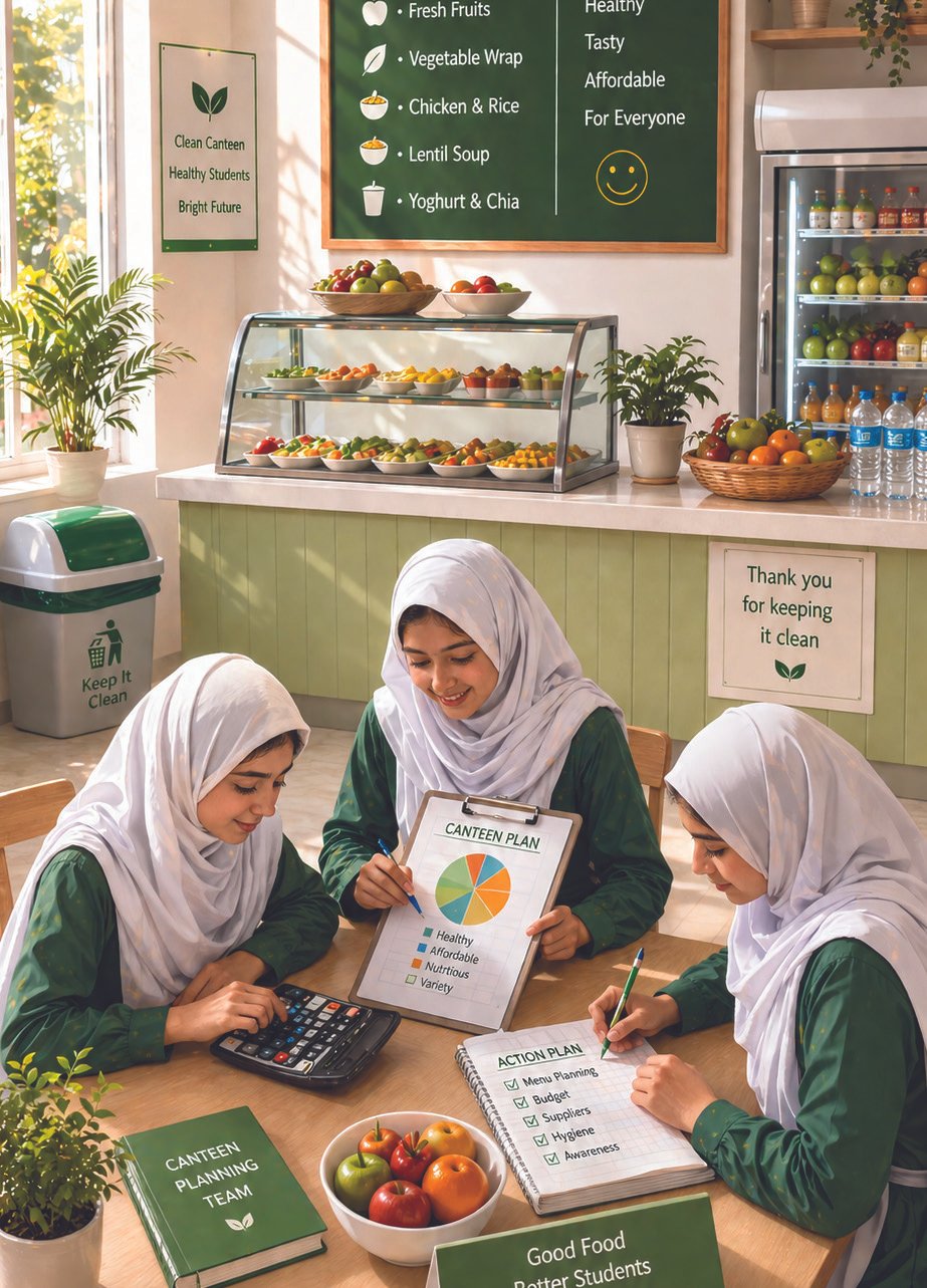 Smart School Canteen Startup project illustration